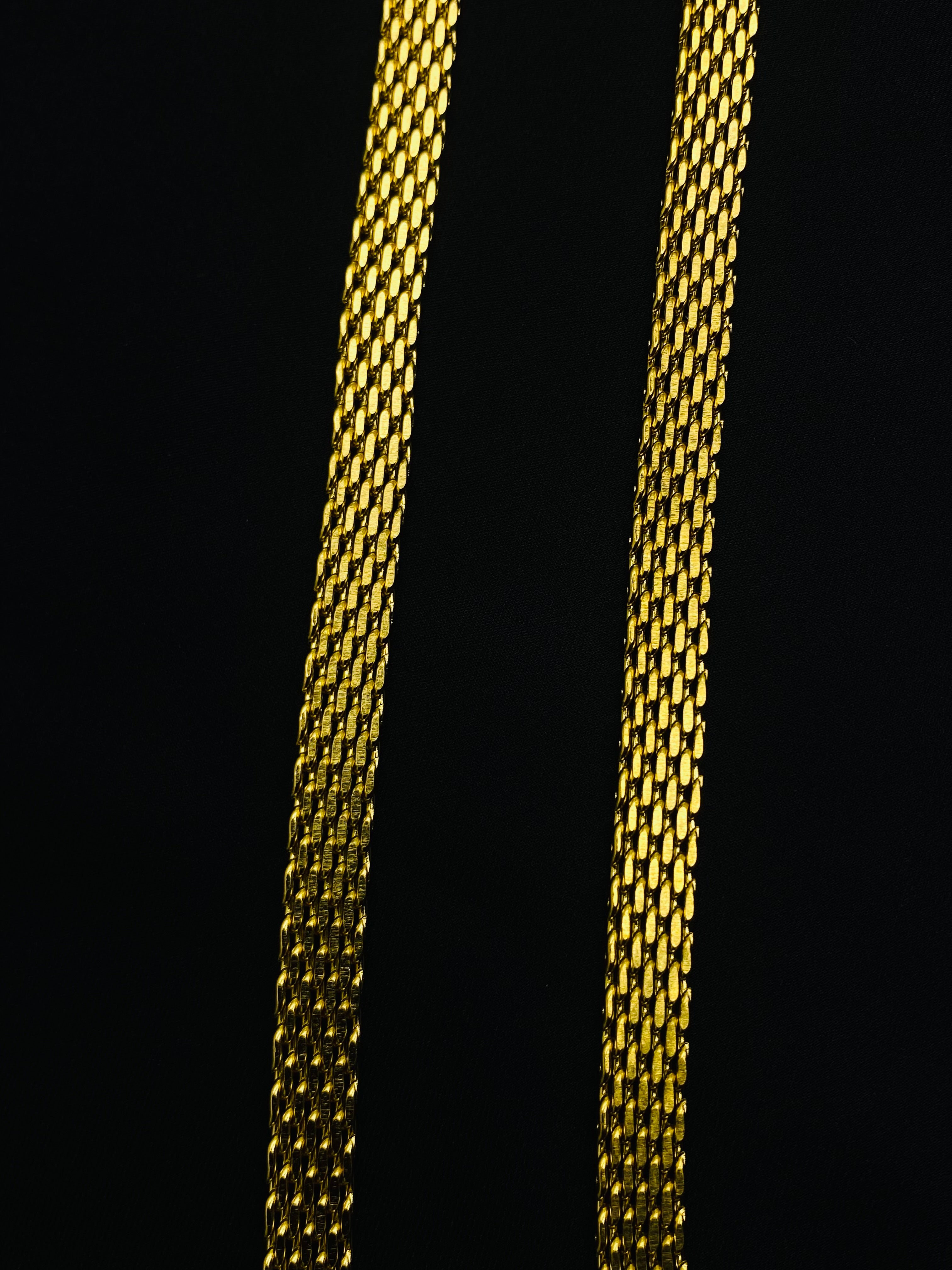 Gold-Plated Mesh Chain Bracelets