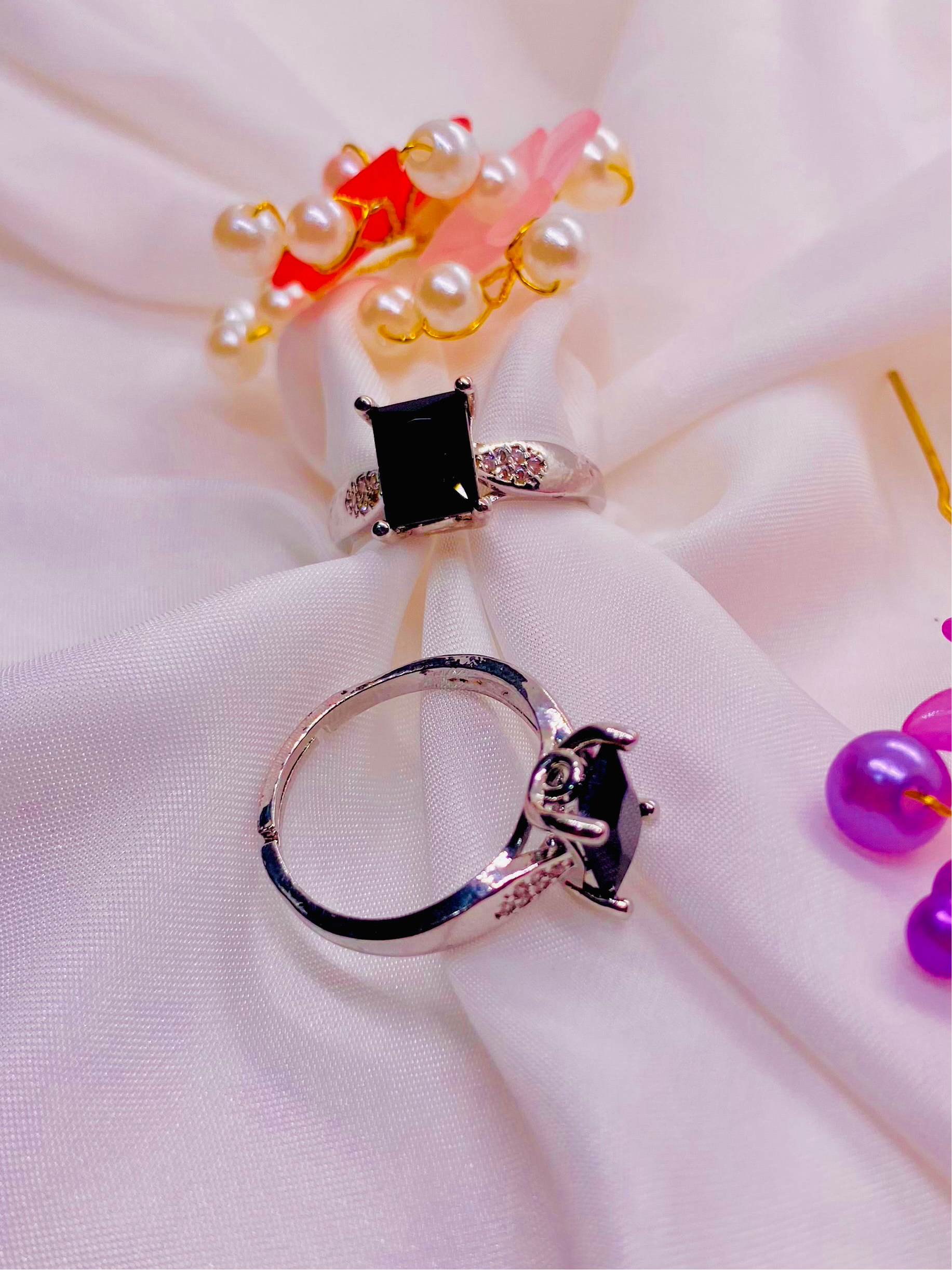 Elegant Black Stone Ring