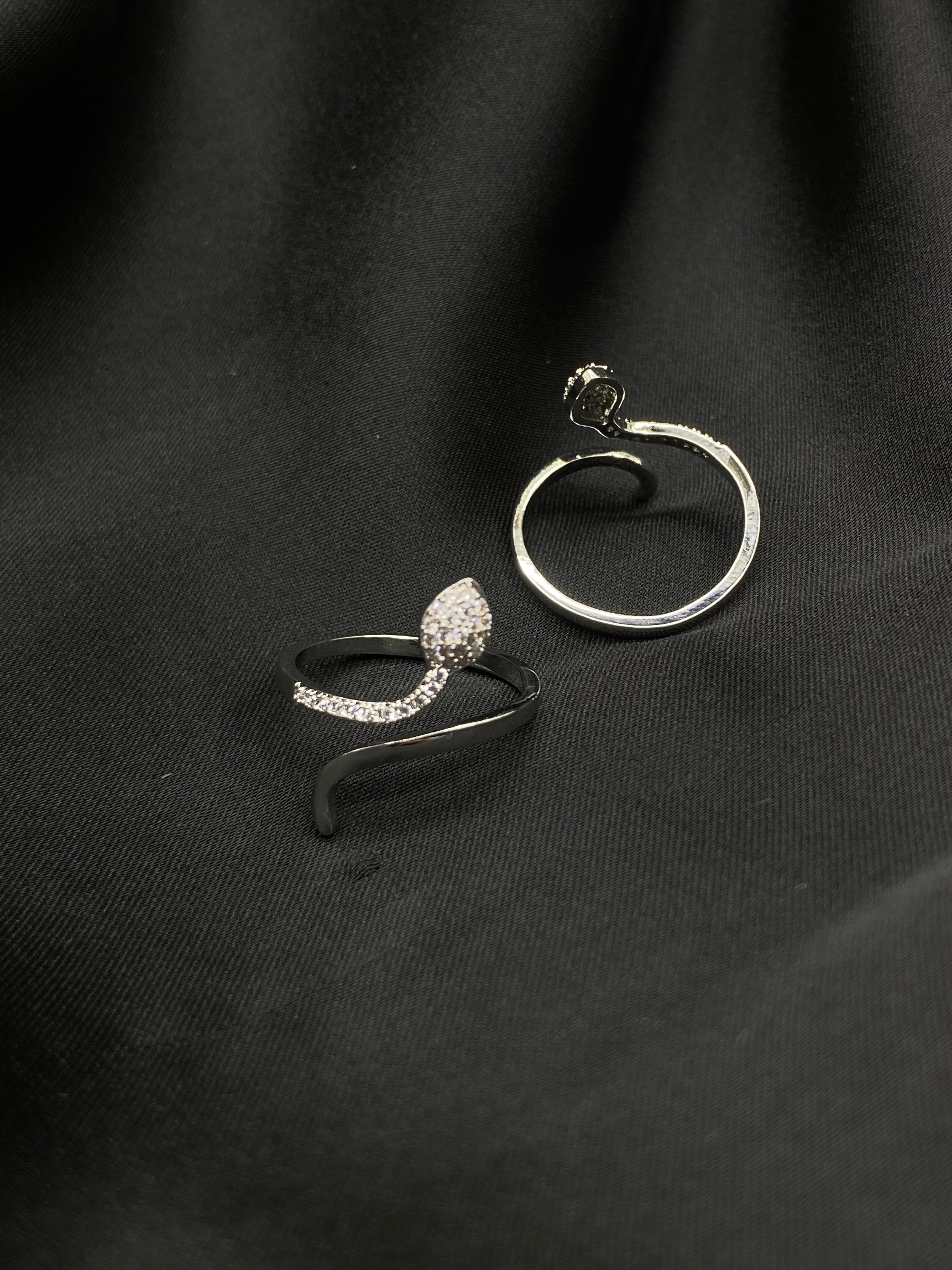 Snake-Inspired Diamond Ring