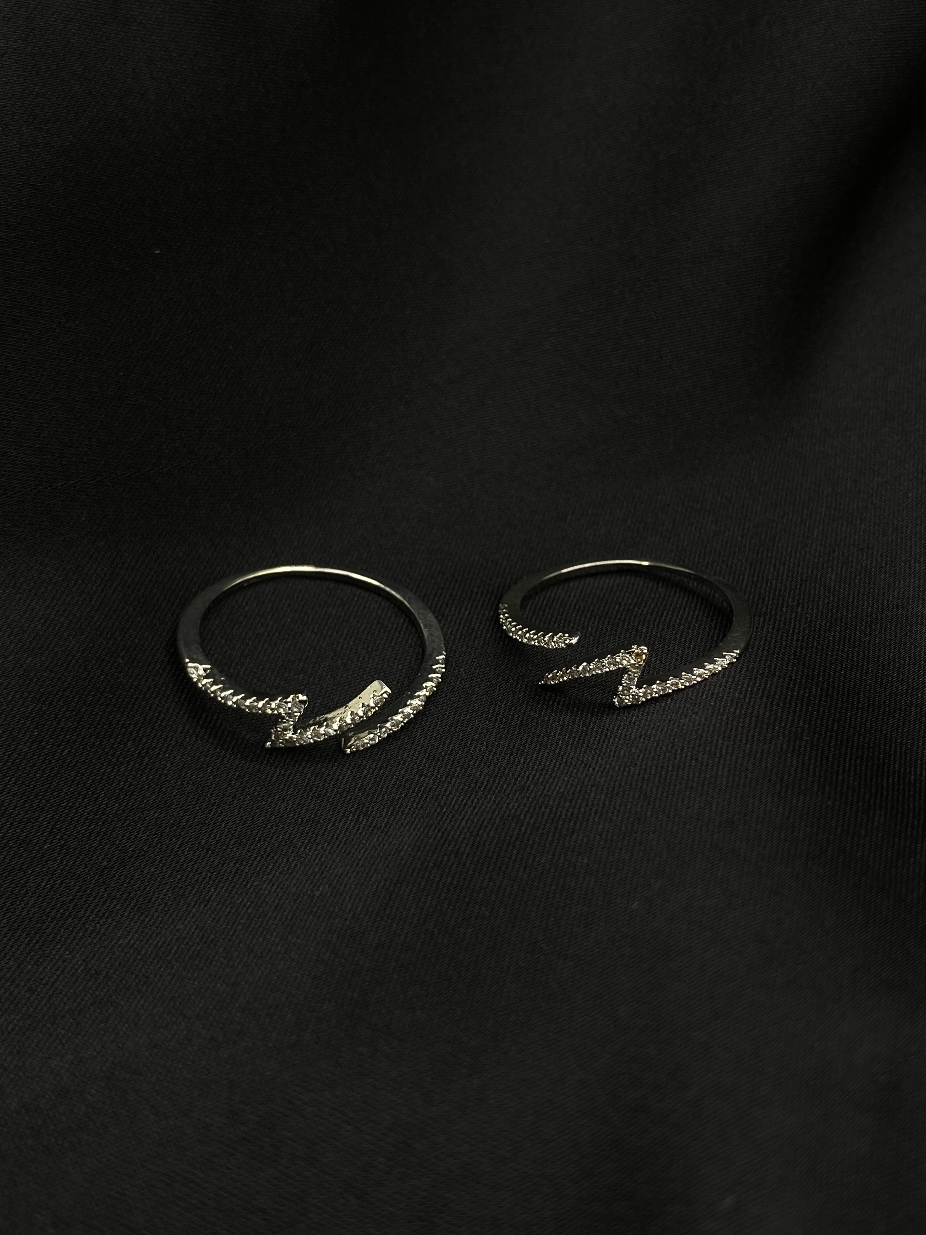 Lightning Bolt Diamond Accent Ring