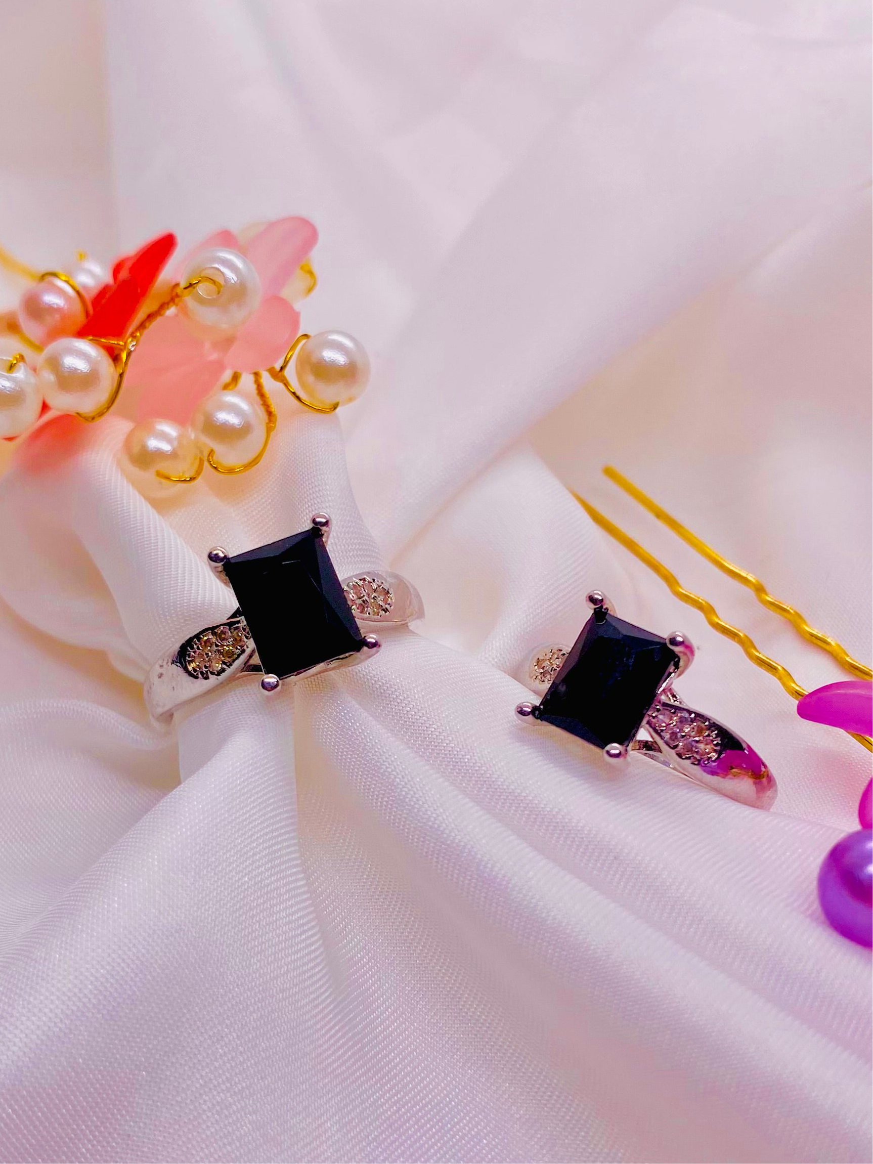 Elegant Black Stone Ring