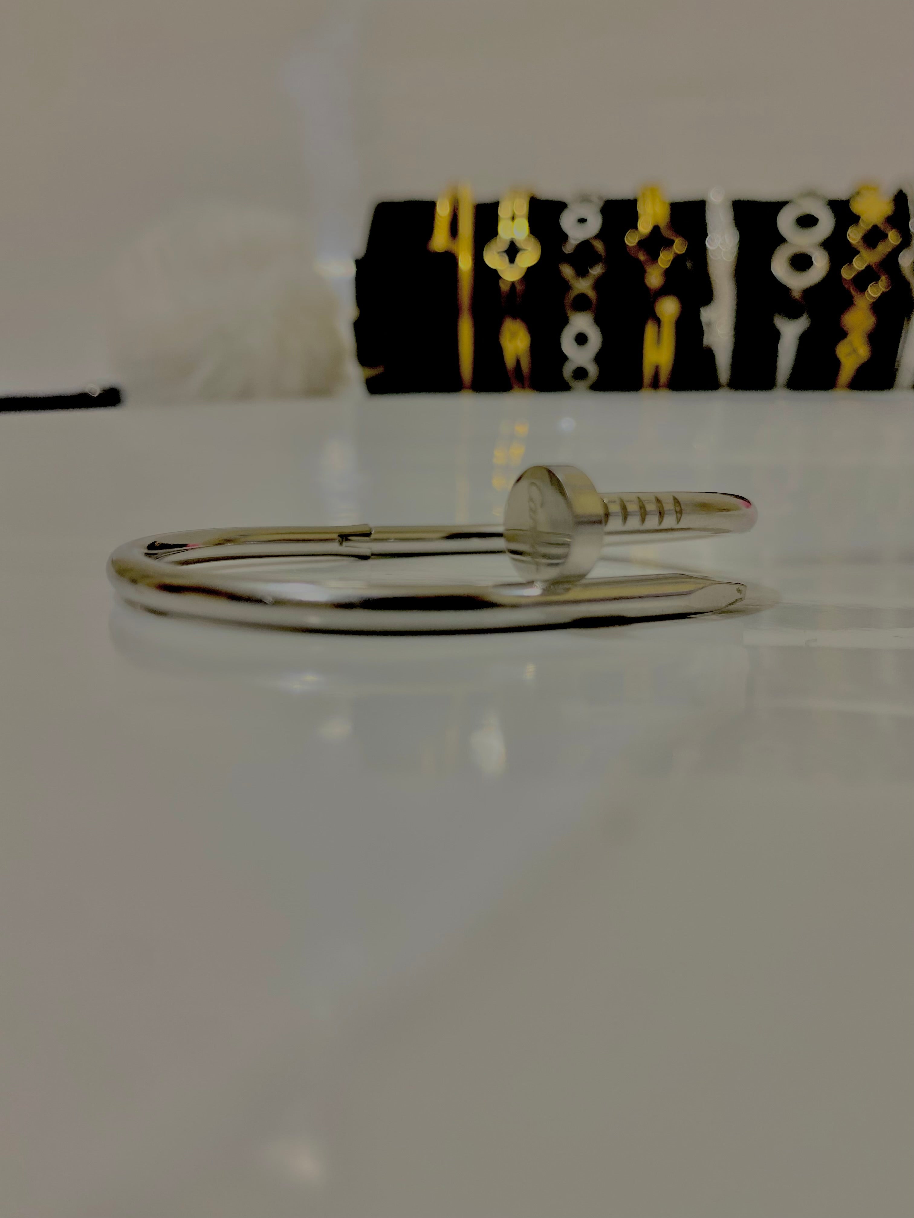 Luxury Cartier-Inspired Nail Bracelets – Gold & Silver Finishes