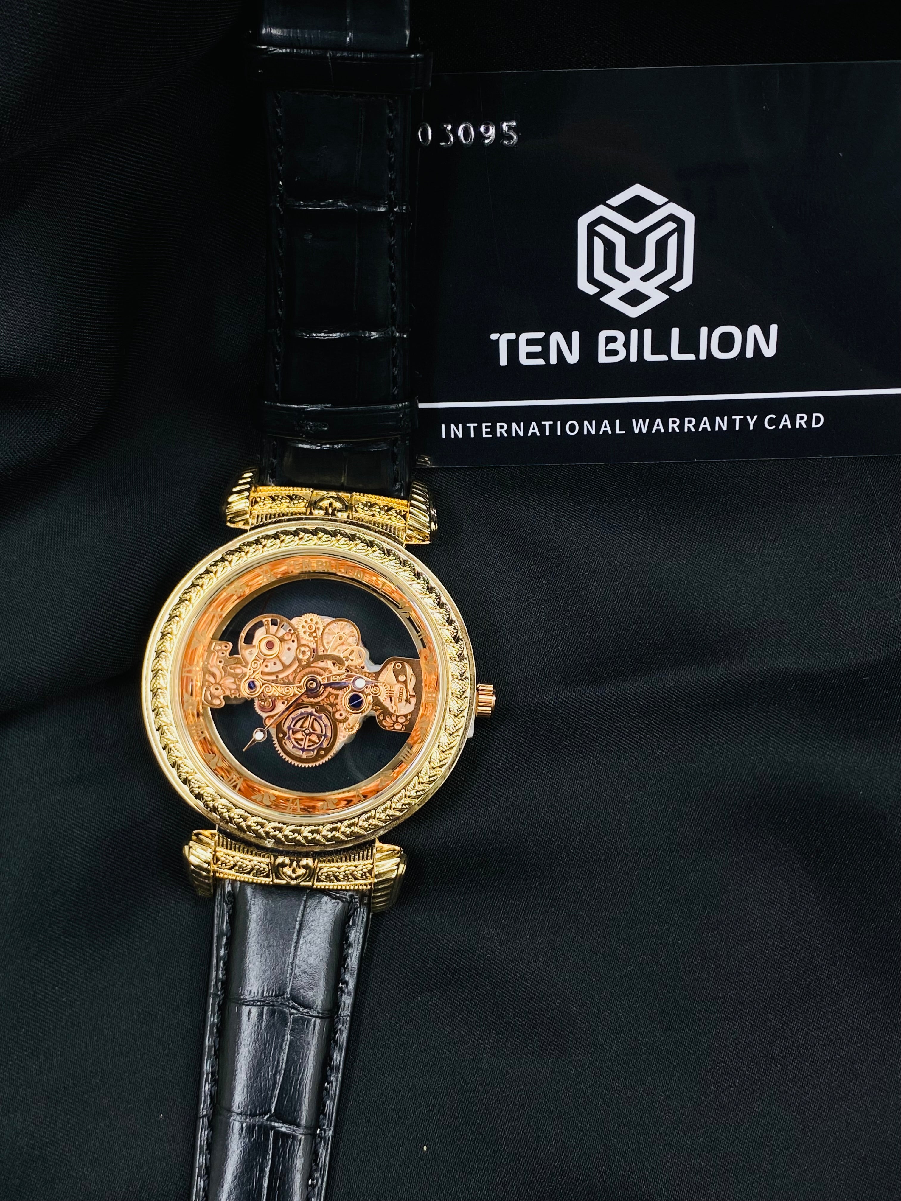 Ten Billion Golden Skeleton Watch – Power in Every Detail