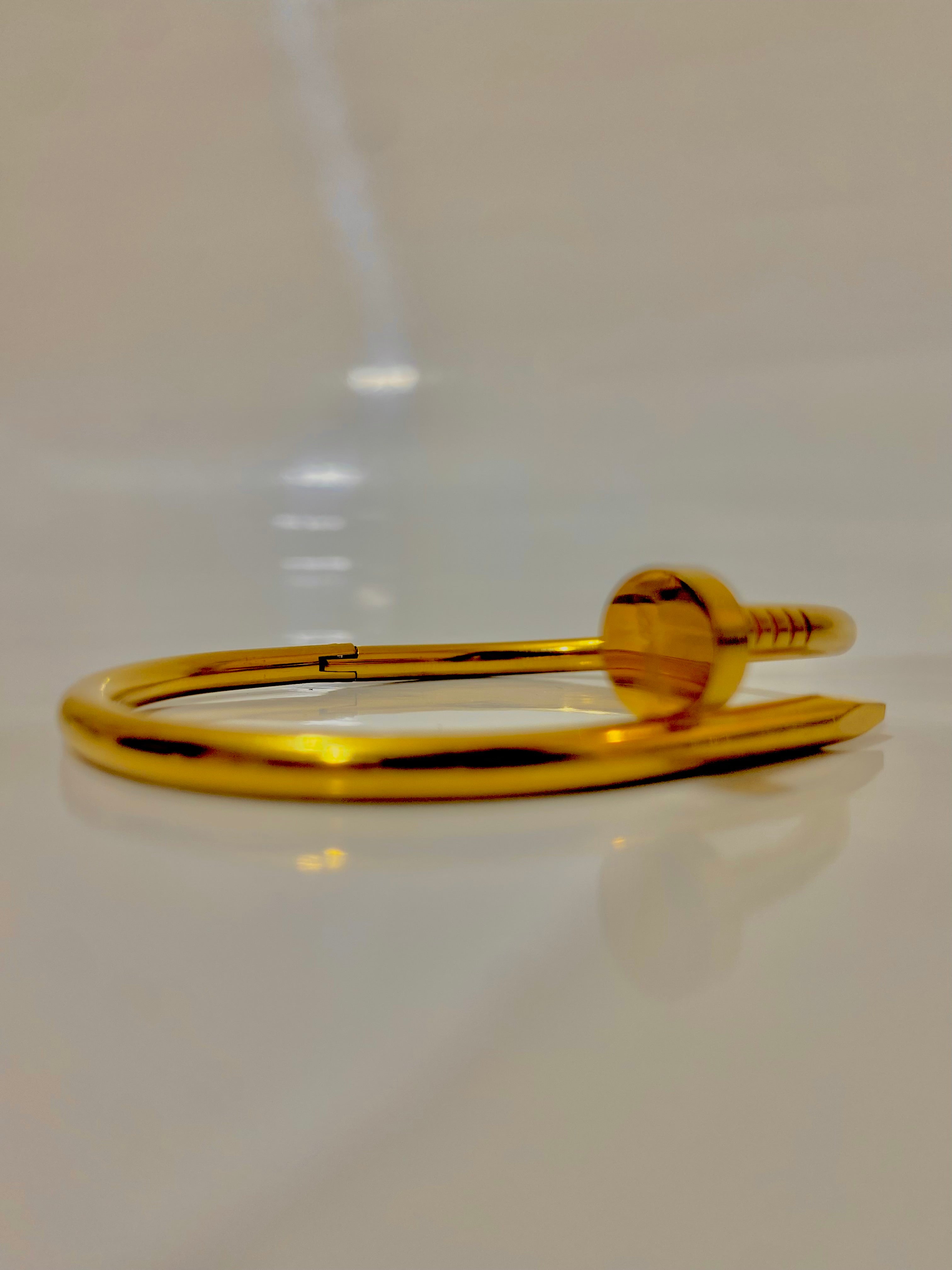 Luxury Cartier-Inspired Nail Bracelets – Gold & Silver Finishes