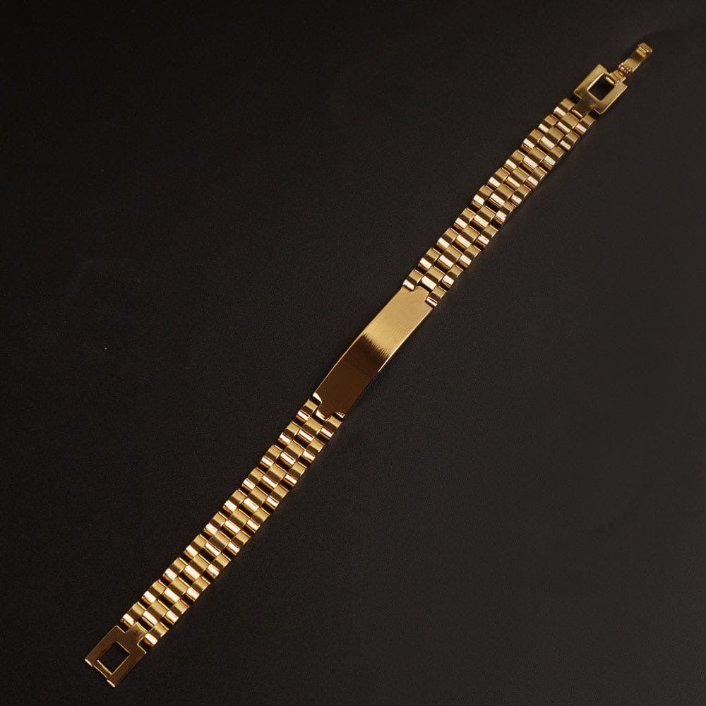 Classic Gold-Plated Link Bracelet