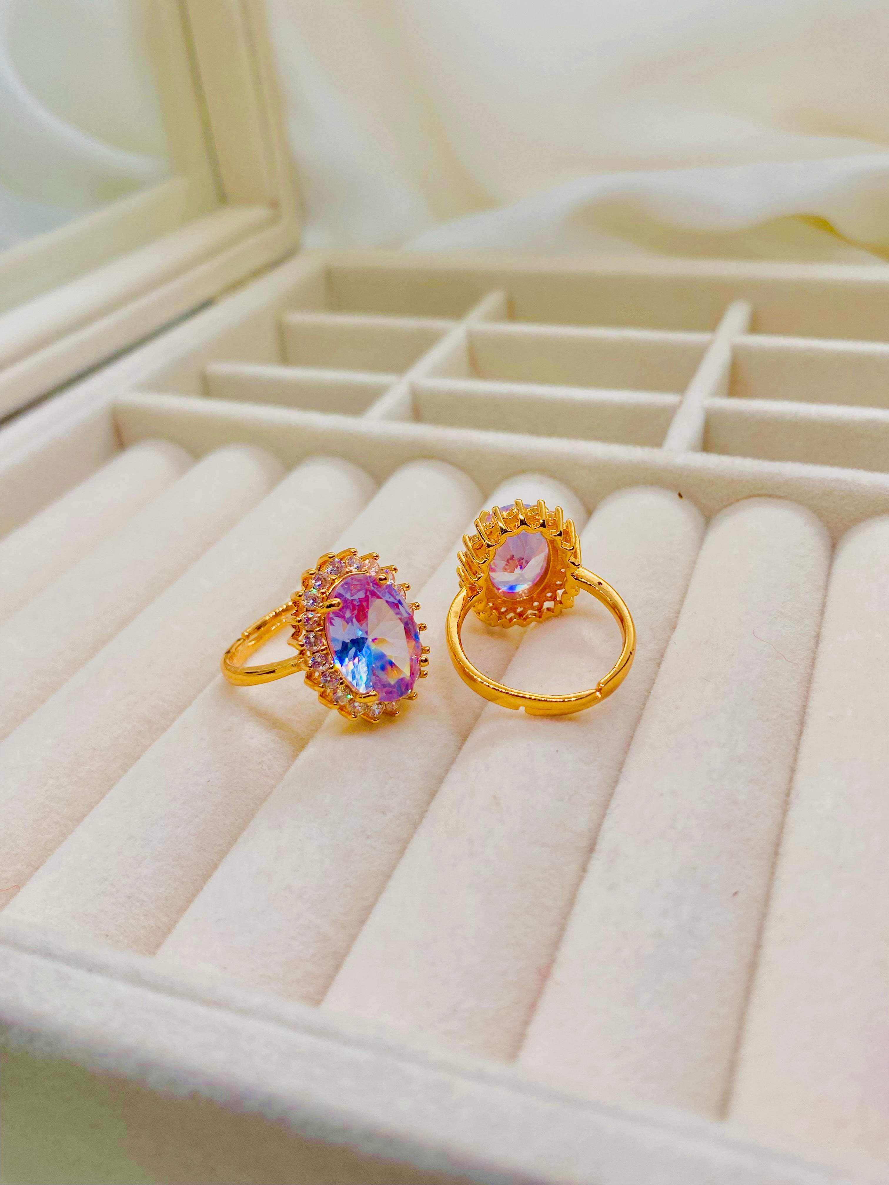 Gold Halo Statement Ring