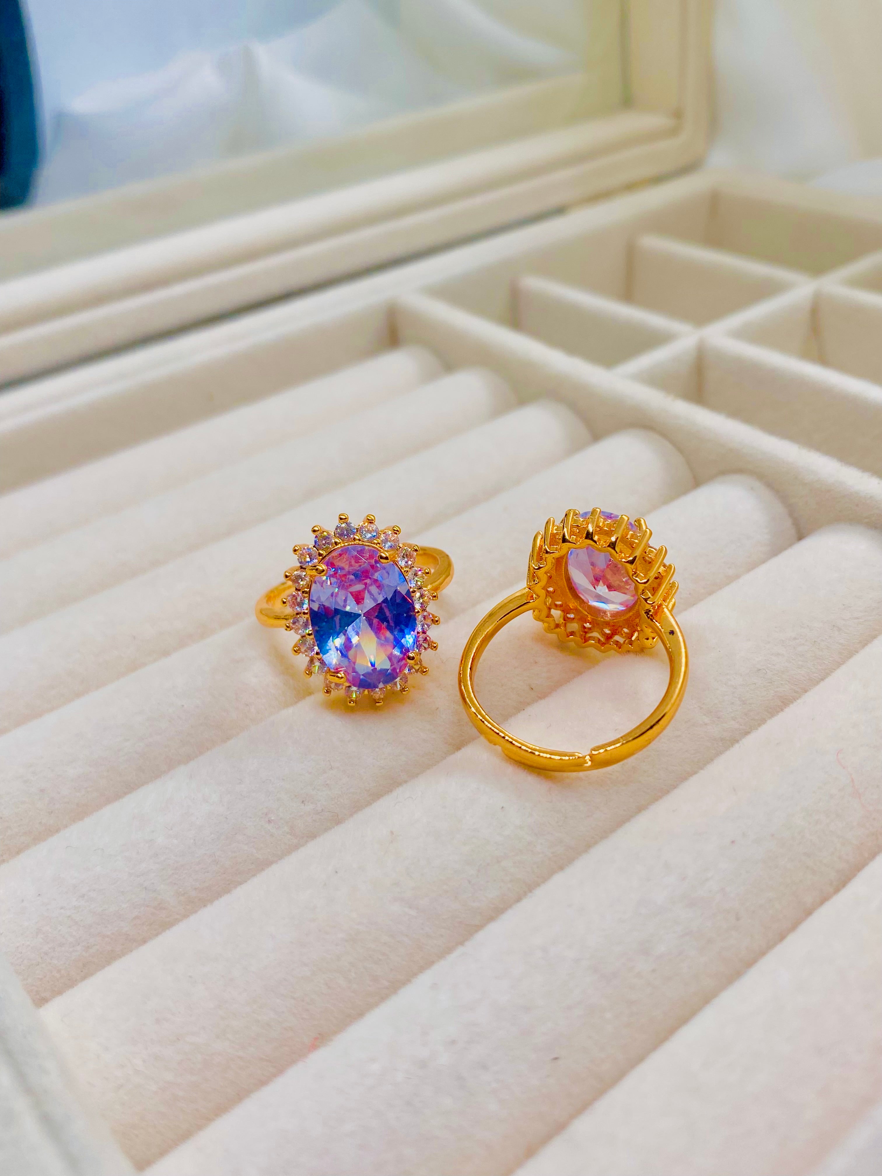 Gold Halo Statement Ring