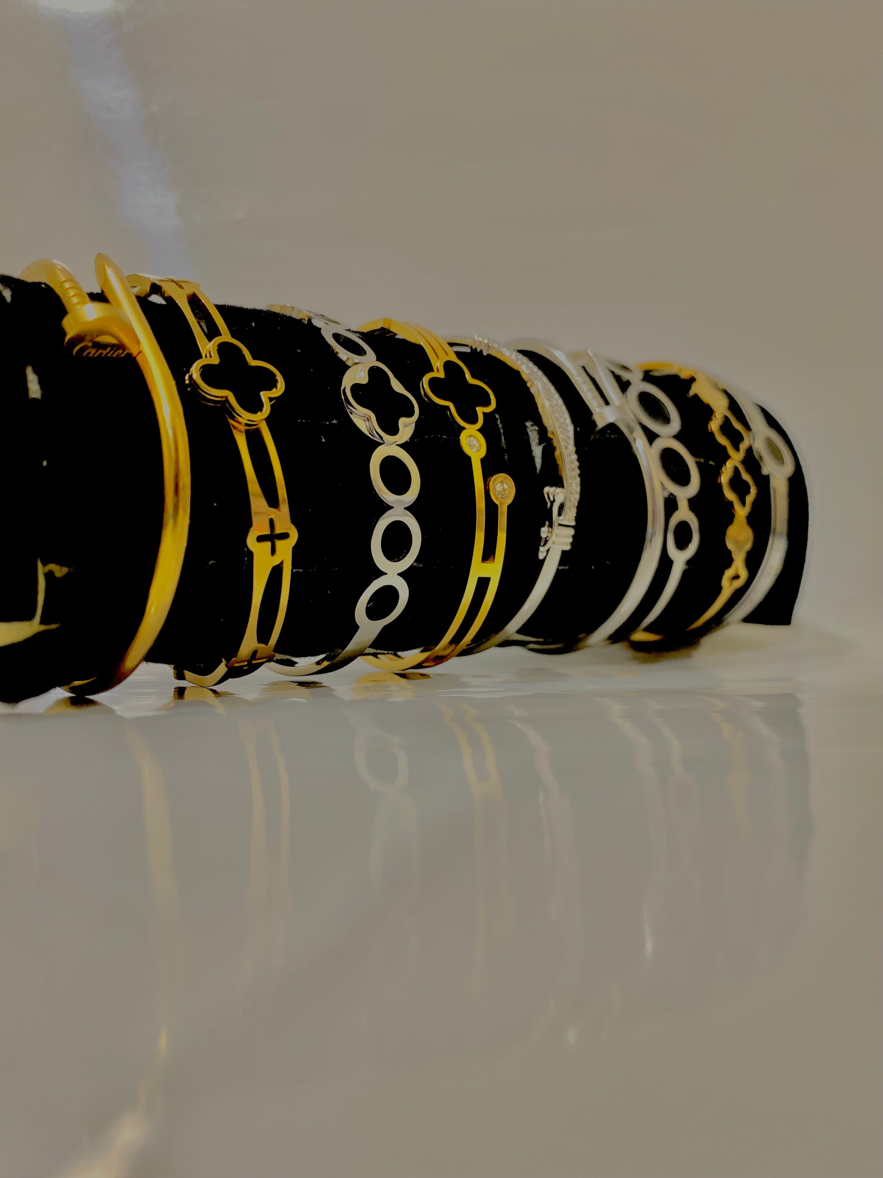 Elegant Gold & Silver Bracelets Collection