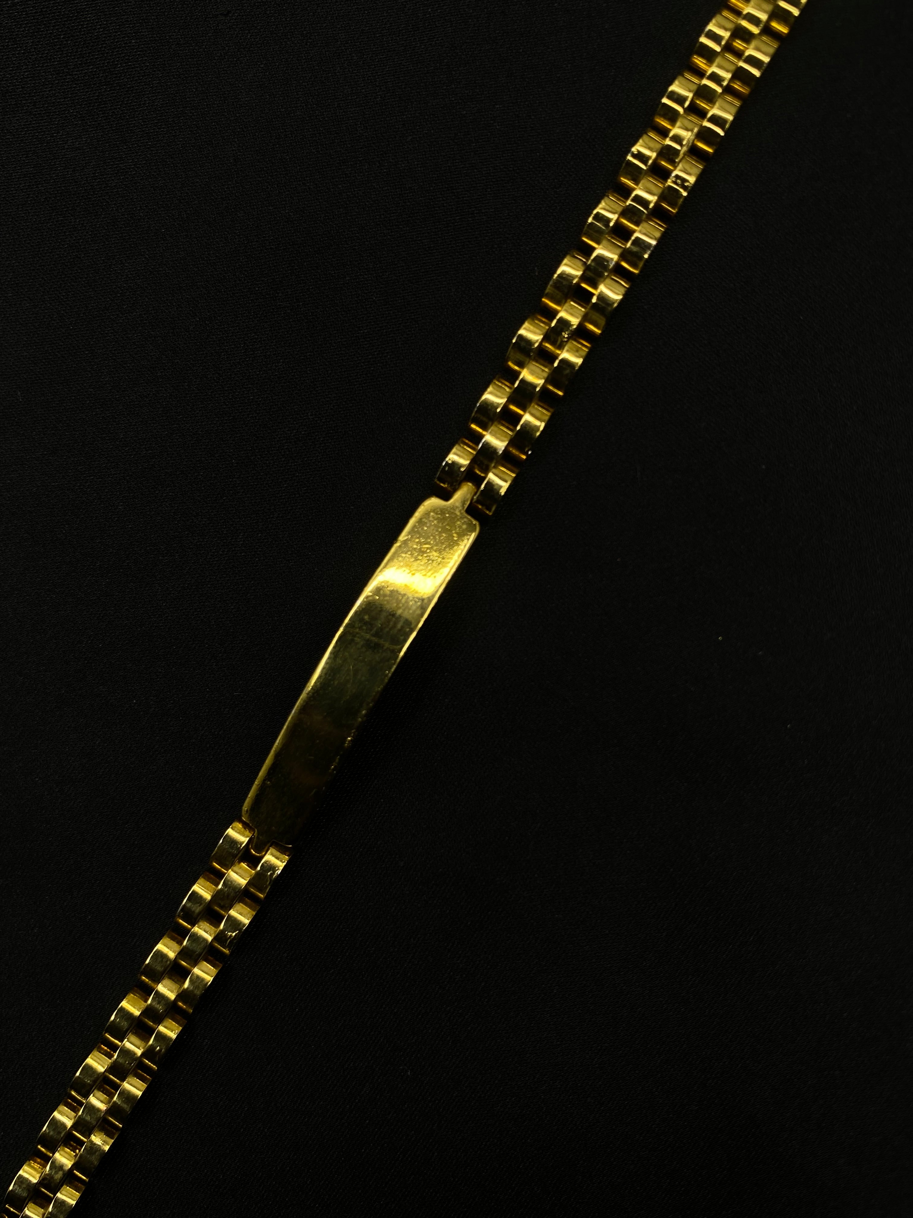 Men’s Gold-Tone ID Link Bracelet