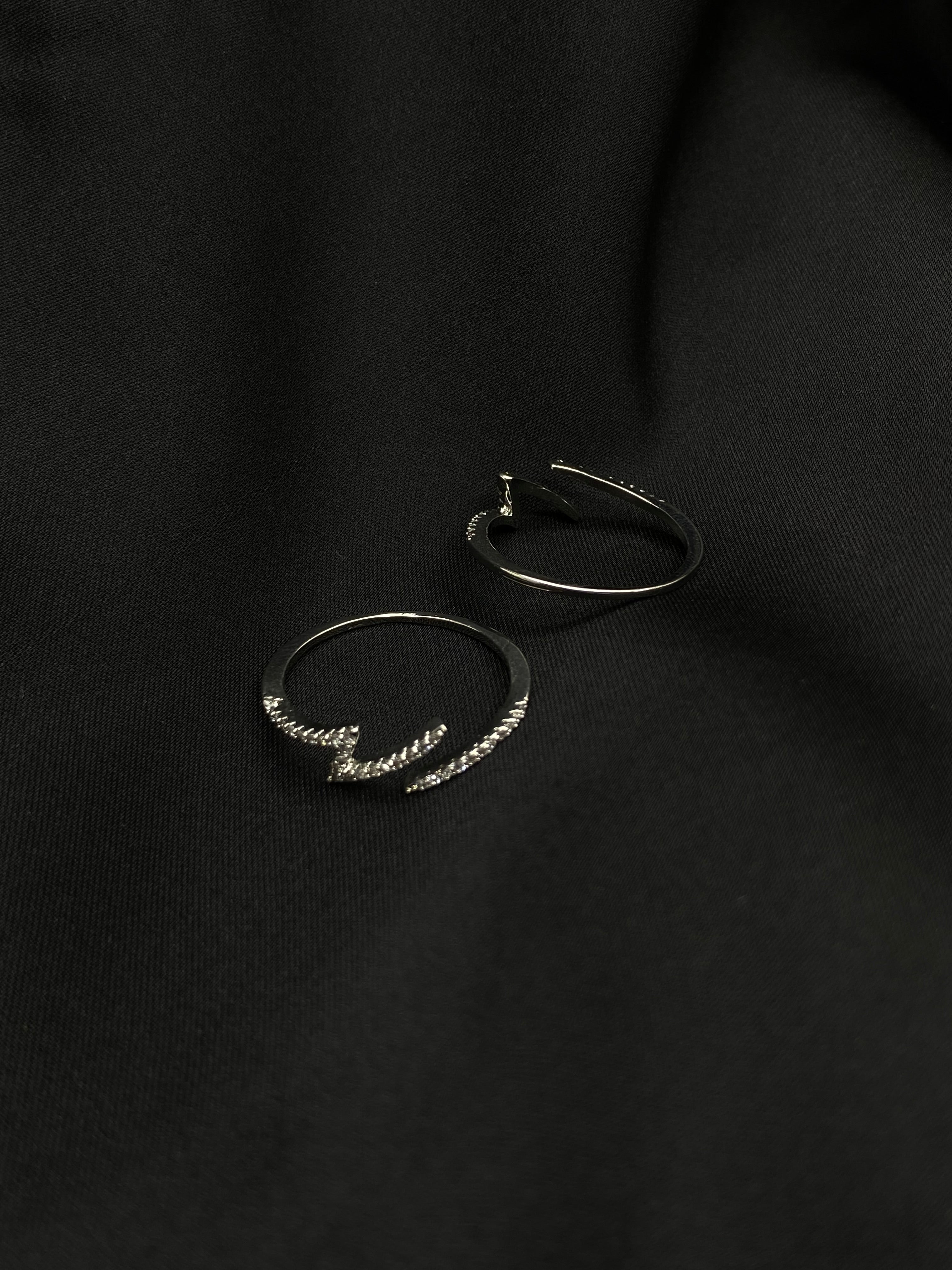 Lightning Bolt Diamond Accent Ring